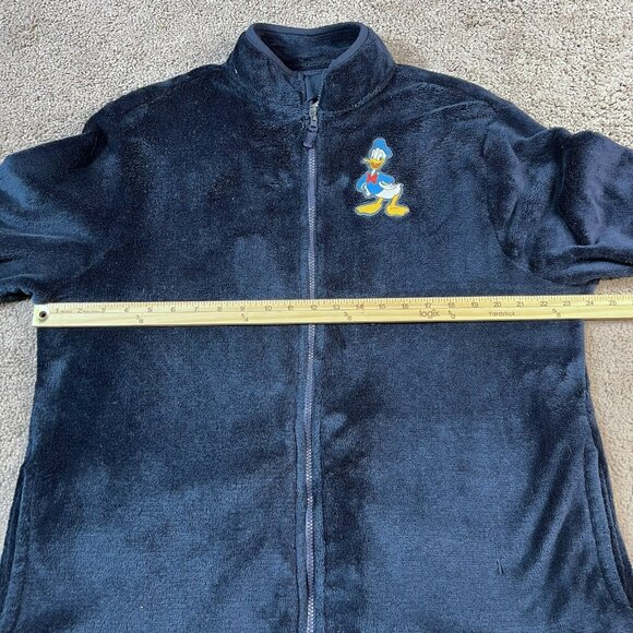 Disney Donald Duck Fleece Jacket Blue Men’s Size Large - Picture 5 of 7